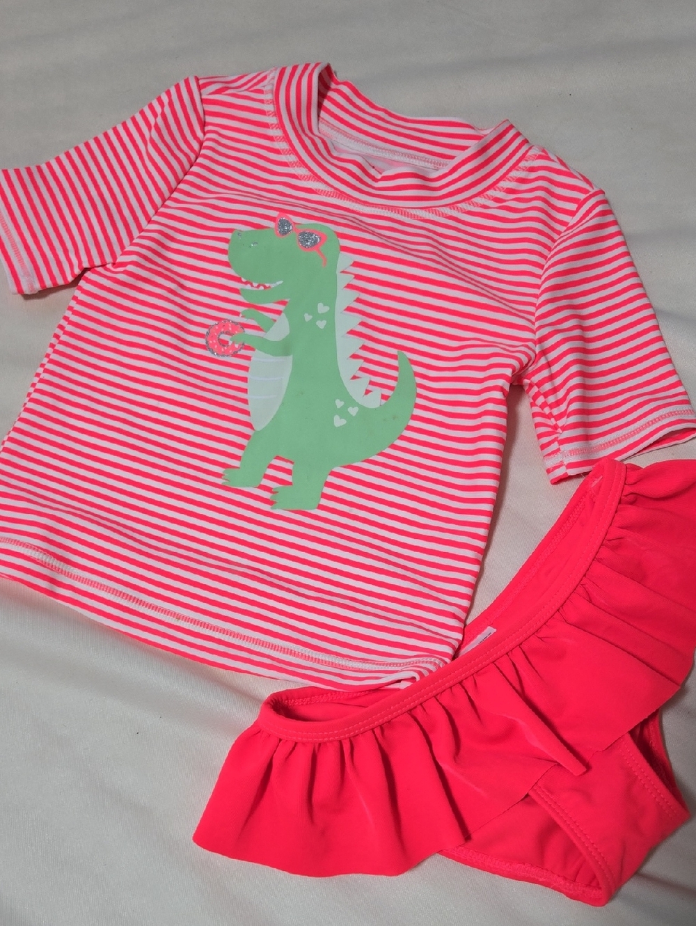 Carter's Swimsuit Stripe Rash Guard Set
